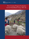 Peru (eBook): Country Program Evaluation for the World Bank Group, 2003-2009